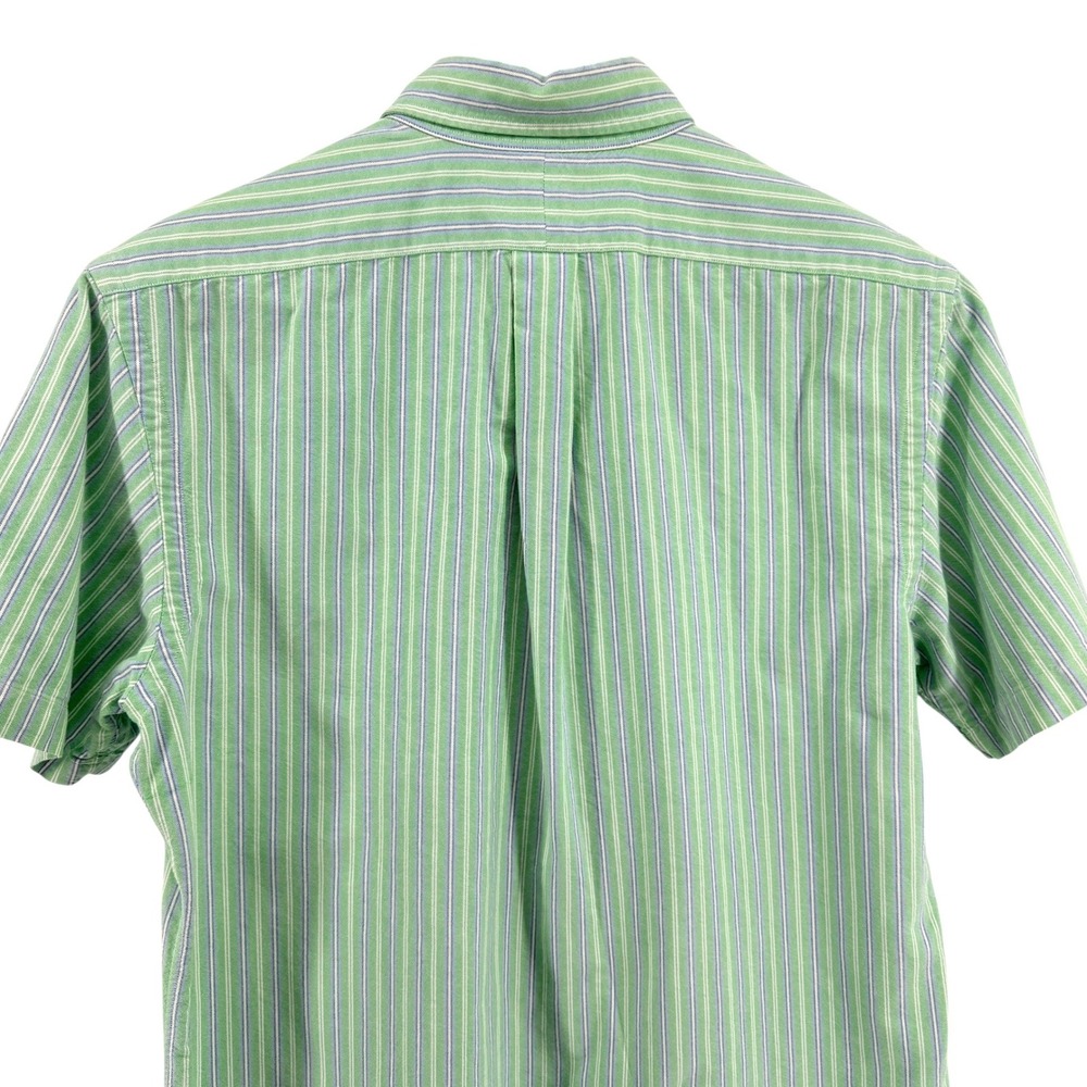 Ralph Lauren Button Down Mens Large Pre-Owned Pastel Green Striped Custom Fit - Picture 9 of 15